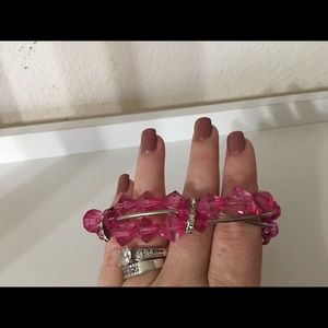 Hot pink bracelet
